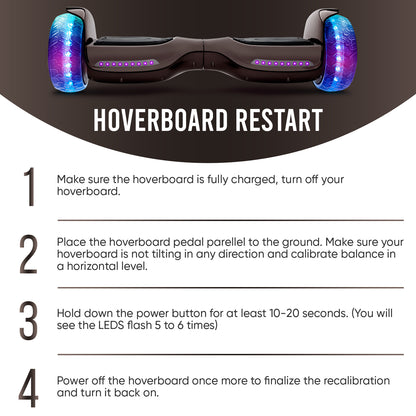 Hoverboard for Kids - 6.5'' Wheels Electric Self Balancing Scooter with Bluetooth Speaker and LED Lights - UL Safety Certified