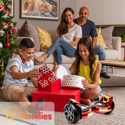 8.5" All Terrain Hoverboard with Bluetooth Speakers and LED Lights Self Balancing Scooter for Kids Adults, UL Safety Certified