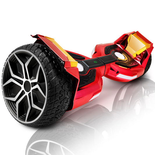 8.5" All Terrain Hoverboard with Bluetooth Speakers and LED Lights Self Balancing Scooter for Kids Adults, UL Safety Certified