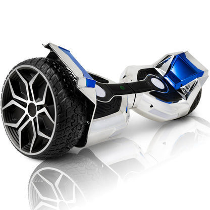 8.5" All Terrain Hoverboard with Bluetooth Speakers and LED Lights Self Balancing Scooter for Kids Adults, UL Safety Certified
